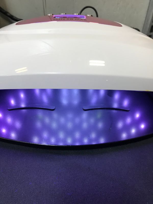 Photo 2 of 120W SUN X8 Max UV LED Nail Lamp Salon Nail Dryer 57 LEDs Fast Cure All Nail Gel Polish 10S 30S 60S 99S Powerful Nail Lamp Dryer
