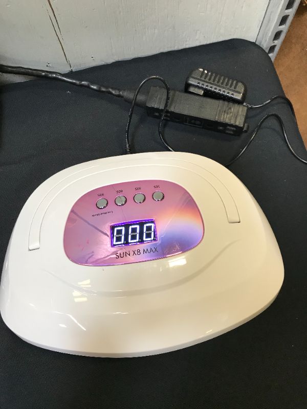 Photo 4 of 120W SUN X8 Max UV LED Nail Lamp Salon Nail Dryer 57 LEDs Fast Cure All Nail Gel Polish 10S 30S 60S 99S Powerful Nail Lamp Dryer
