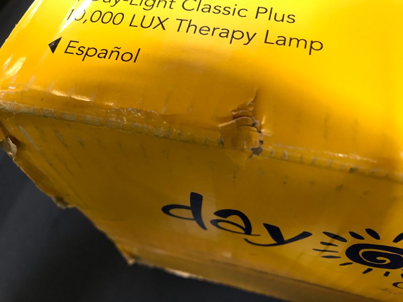 Photo 5 of Carex DL930-11 Day-Light Classic Plus Light Therapy Lamp, White MINOR DAMAGES TO BOX DUE TO EXPOSURE