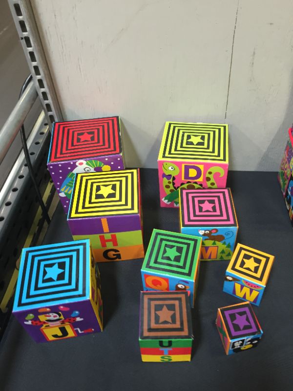 Photo 3 of Alphabet Nesting and Stacking Blocks
9PCS 