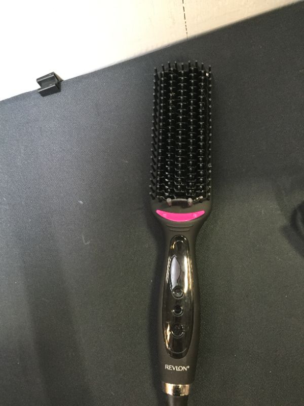 Photo 4 of Revlon Salon One Step XL Straightening Heated Hair Brush 4 1/2"