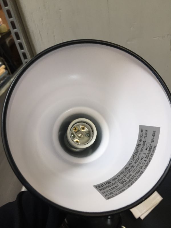 Photo 1 of Globe Electric 65312 Ramezay Gooseneck Sconce, Matte Black with Chrome
(NEEDS LIGHT BULB)