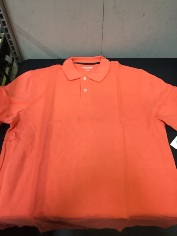 Photo 2 of Amazon Essentials Men's Regular-Fit Cotton Pique Polo Shirt
size XL