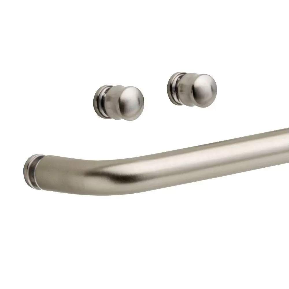 Photo 1 of Delta Simplicity Handle with Knobs for Sliding Shower or Bathtub Door in Nickel
