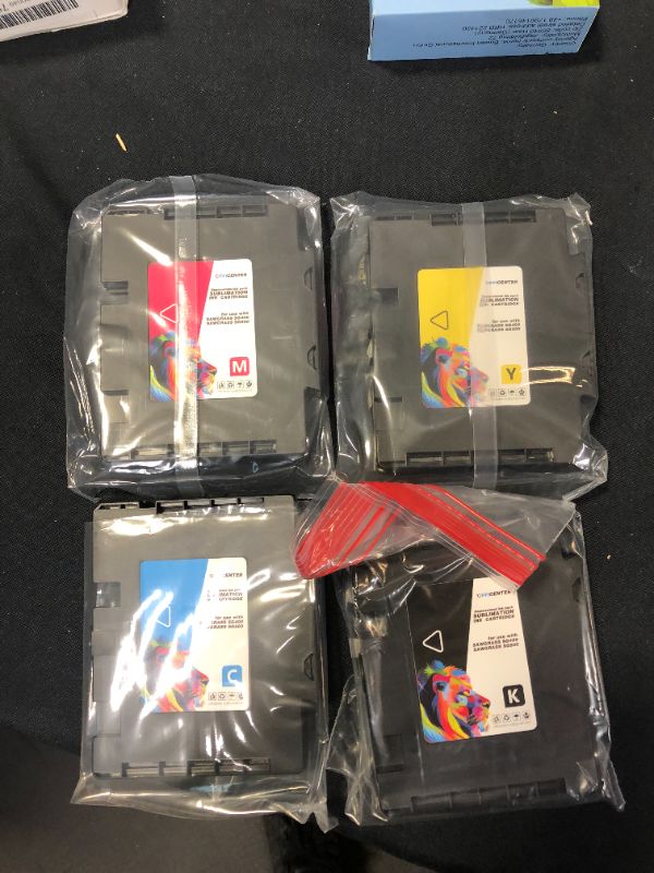 Photo 1 of Sublimation Ink Cartridge Compatible for Sawgrass Virtuoso SG400 SG 800 Printer (1 Black, 1 Cyan, 1 Magenta, 1 Yellow, 4-Pack)
