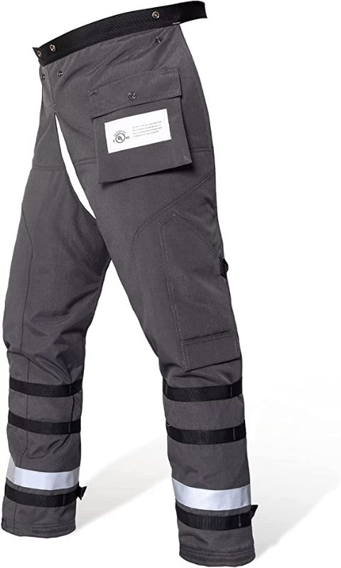 Photo 1 of YARDMARIS Technical Wrap Chainsaw Chaps by UL Class A 8 Layers Chainsaw Pants Apron Style SIZE 36-38
