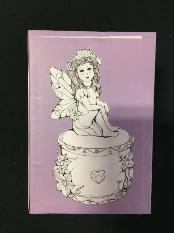 Photo 2 of Fairy Trinket Box, Keepsake Box, Round Jewelry Box with Birthstone & Birth Month, Fairy Figurine Cake Topper, Resin Jewelry Holder with Blooming Flower Fairy Decoration, Birthday Gift for Girls (March)
