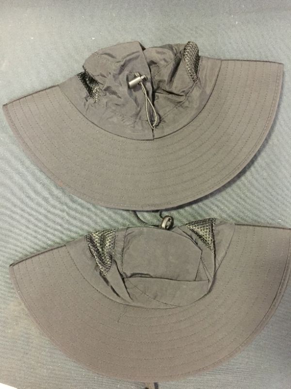 Photo 1 of 2 PACK ZOORON BLACK BUCKET HATS