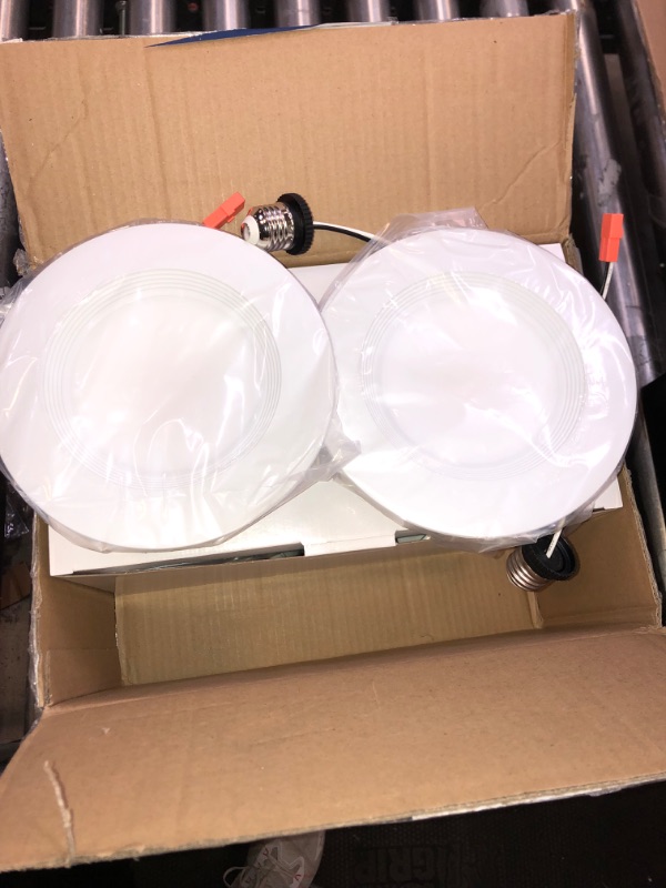Photo 2 of Amico 5/6 inch 3CCT LED Recessed Lighting 12 Pack, Dimmable, IC & Damp Rated, 12.5W=100W, 950LM Can Lights with Baffle Trim, 3000K/4000K/5000K Selectable, Retrofit Installation - ETL & FCC Certified 3000k/4000k/5000k-3cct 5/6 Inch