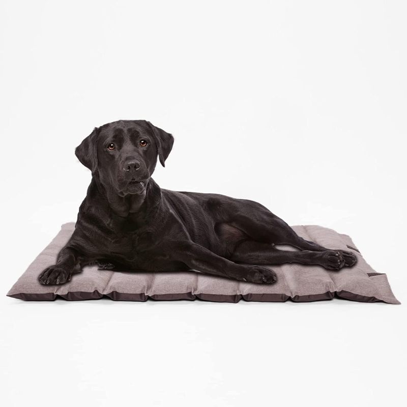 Photo 1 of ZonLi Outdoor Dog Bed for Large Dogs Travel Dog Bed for Summer Camping Dog Bed Outdoor Pet Bed, Waterproof, Machine Washable, Portable, Suitable for Outdoor/Sofa/Car Seat/Floor(Brown, 48"x36")
