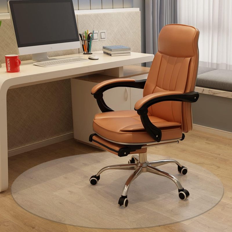 Photo 1 of Raoot Office Chair Mat for Hardwood & Tile Floor, for Office, Home and Gaming Floors - 45 inch Round Floor Mat
