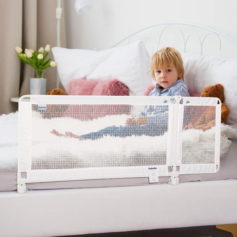 Photo 1 of BABELIO Toddler Bed Rails, 39"-51" Extendable Baby Bed Guard Rail for Twin/Queen/Full/King Size Bed, Bed Side Rail for Toddlers, Kids & Elderly Adults, 22.5" Tall Bed Bumper
