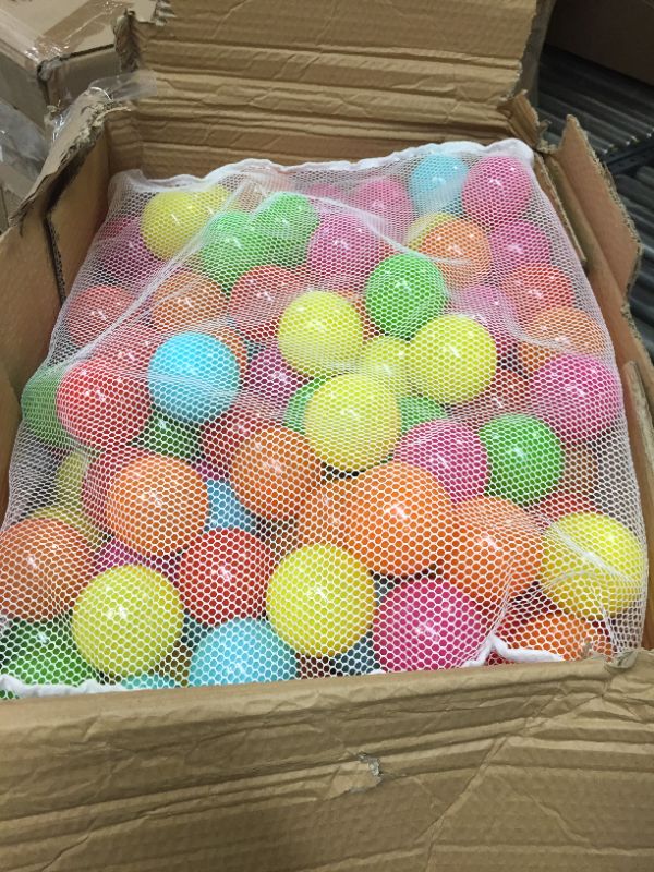 Photo 1 of BalanceFrom 2.3-Inch Phthalate Free BPA Free Non-Toxic Crush Proof Play Balls Pit Balls- 6 Bright Colors in Reusable and Durable Storage Mesh Bag with Zipper
