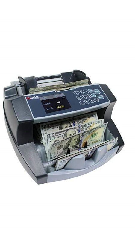 Photo 1 of Cassida 6600 Business Grade Money Counting Machine with Ultraviolet (UV) Counterfeit Detection, LCD Display, Multi-Color (6600 Counterfeit Detection) & Electronic Coin Sorter/Counter