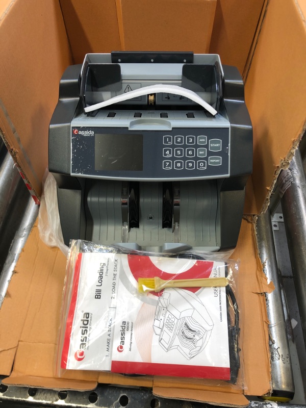 Photo 2 of Cassida 6600 Business Grade Money Counting Machine with Ultraviolet (UV) Counterfeit Detection, LCD Display, Multi-Color (6600 Counterfeit Detection) & Electronic Coin Sorter/Counter