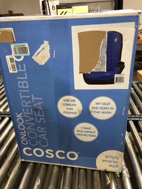 Photo 1 of Cosco Onlook 2-in-1 Convertible Car Seat, Rear-Facing 5-40 pounds and Forward-Facing 22-40 pounds and up to 43 inches, Vibrant Blue