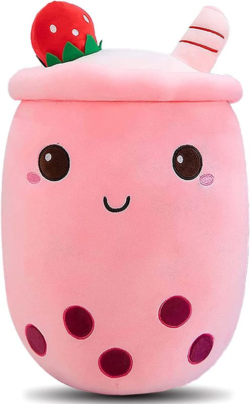 Photo 1 of Deaboat 14inch Boba Plush Bubble Tea Plushie Pillow Cute Cartoon Cup Stuffed Toy with Suction Tubes for Girls Kids
