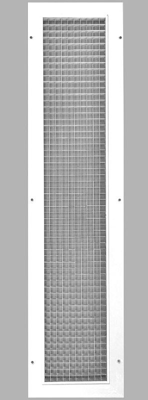 Photo 1 of 6" x 30" or 30" x 6" Cube Core Eggcrate Return Air Grille - Aluminum Rust Proof - HVAC Vent Duct Cover - White [Outer Dimensions: 7.75 X 31.75]
