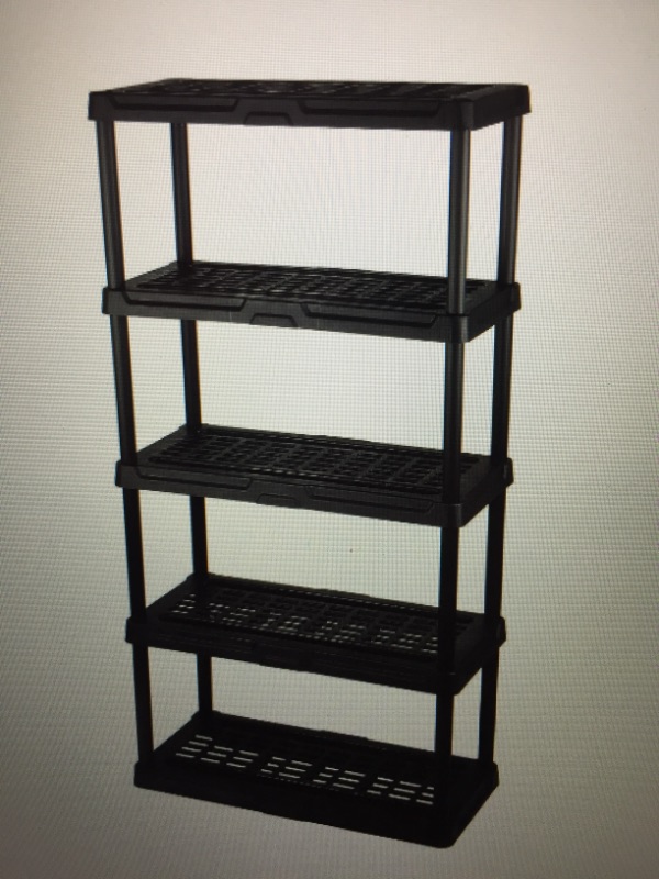 Photo 1 of 5 TIER BLACK SHELF 