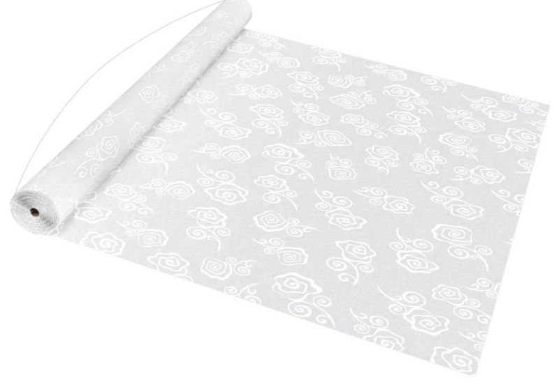 Photo 1 of FrenzyBird Wedding Aisle Runner 50 x 3 Feet Beautiful Subtle Flowers Pattern for Wedding Ceremony Indoor and Outdoor
