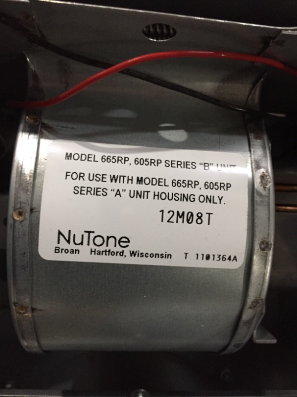 Photo 3 of Broan-Nutone 605RP Exhaust Fan and Heater Combo, White Ventilation Fan and Heater for Bathroom, 1300-Watts, 4.0 Sones, 70 CFM