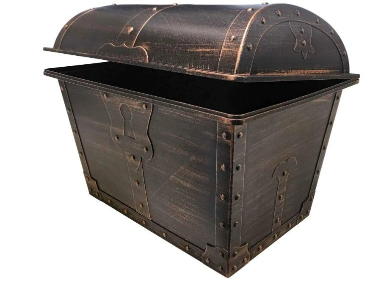 Photo 1 of Teacher Created Resources Large Plastic Treasure Chest Classroom Rewards Pirate Party Goody Box