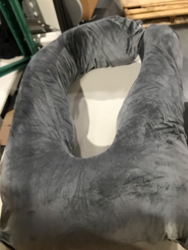 Photo 2 of Pregnancy Pillow, Maternity Pillow with Grey Cover U Shaped