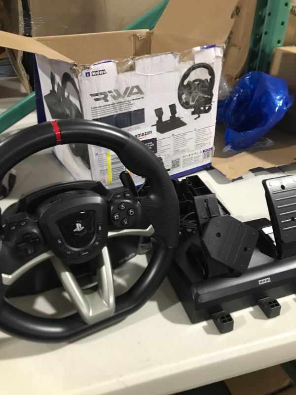 Photo 2 of *USED - UNABLE TO TEST* HORI Racing Wheel Apex for Playstation 5, PlayStation 4 and PC - Officially Licensed by Sony - Compatible with Gran Turismo 7