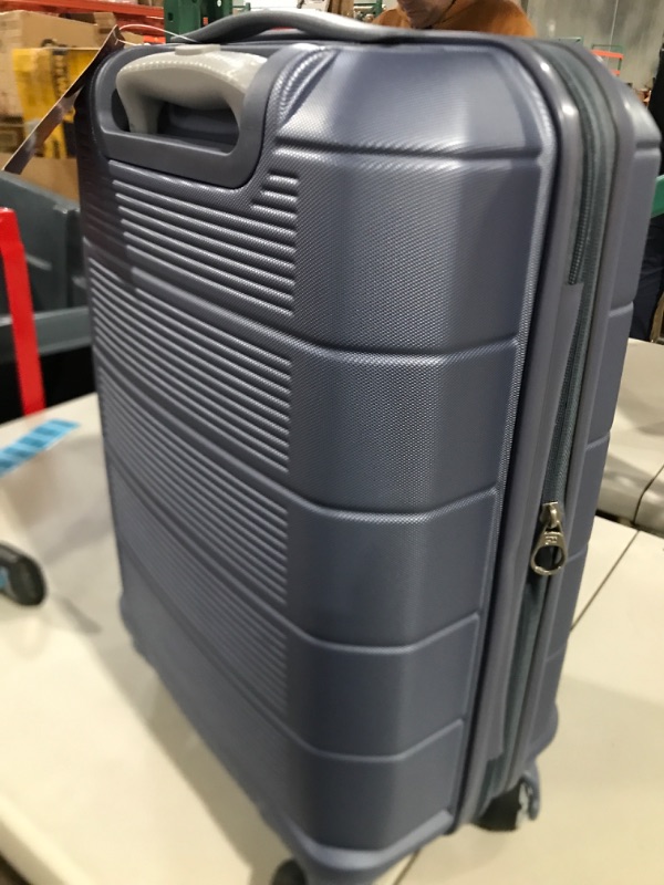 Photo 2 of *NEW* American Tourister Stratum XLT 2.0 Expandable Hardside Luggage with Spinner Wheels, Slate Blue, 20" 20" SPINNER Slate Blue