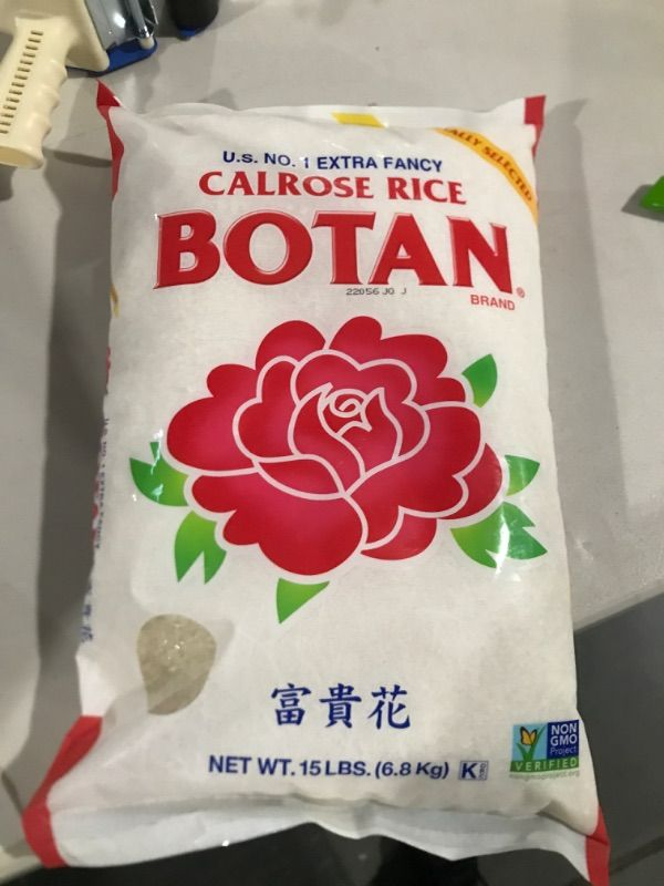 Photo 2 of *NO  EXP DATE NOTED* Botan Calrose Rice, 15-Pound Bag