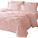 Photo 1 of BEDSURE Pink Comforter Set Full - Bedding Sets Full 8 Pieces, Bed in a Bag Pink Bed Set with Comforters, Sheets & Skirt, Pillowcases & Shams,Adult & Kids Bedding