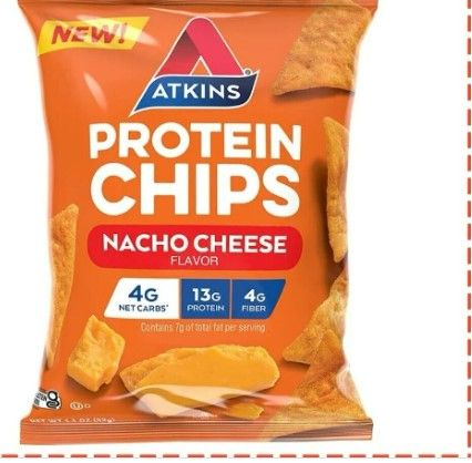 Photo 2 of 12-Pack Atkins Protein Chips, Nacho Cheese, Keto Friendly, Baked Not Fried 1.1oz
