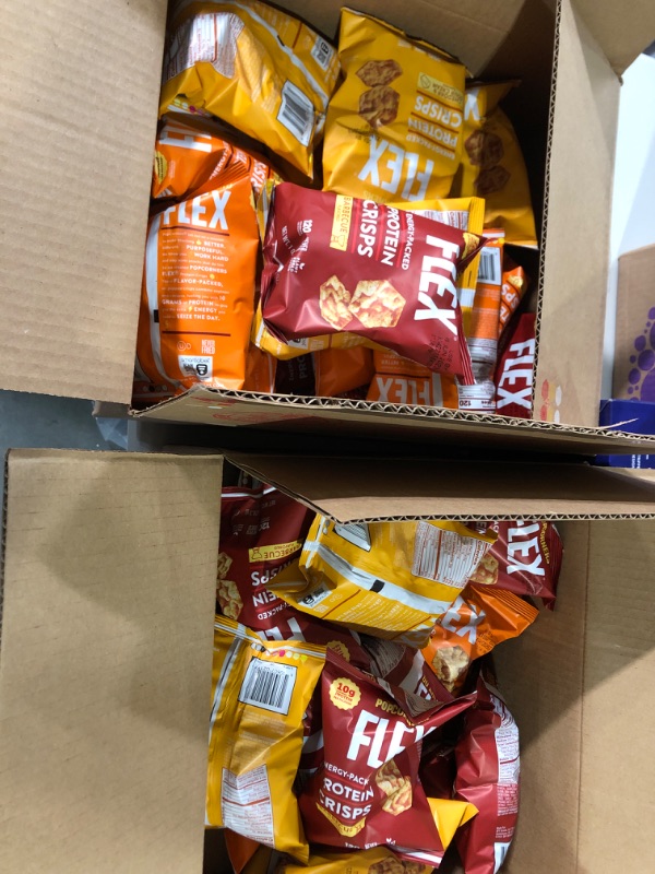 Photo 2 of **2 boxes** Popcorners Flex Protein Crisps, 1 Oz, Buffalo, Chedder & Sour Cream & Barbecue 20 CT