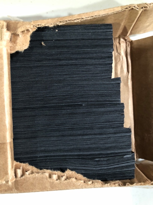 Photo 2 of Redi Shade No Tools Original Blackout Pleated Paper Shade Black, 48 in x 72 in, 6 Pack 