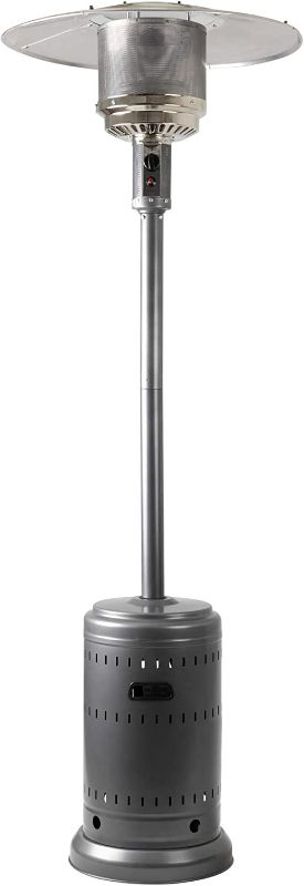 Photo 3 of **USED** Amazon Basics 46,000 BTU Outdoor Propane Patio Heater with Wheels, Commercial & Residential - Slate Gray