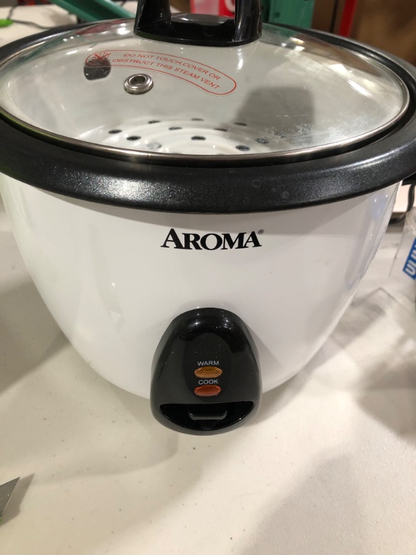 Photo 2 of **DOES NOT POWER ON** Aroma Housewares ARC-360-NGP 20-Cup Pot-Style Rice Cooker and Food Steamer