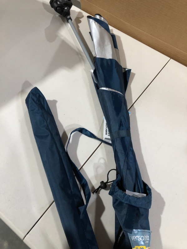 Photo 2 of Sport-brella Versa-Brella All Position Umbrella with Universal CLAMP, Midnight Blue