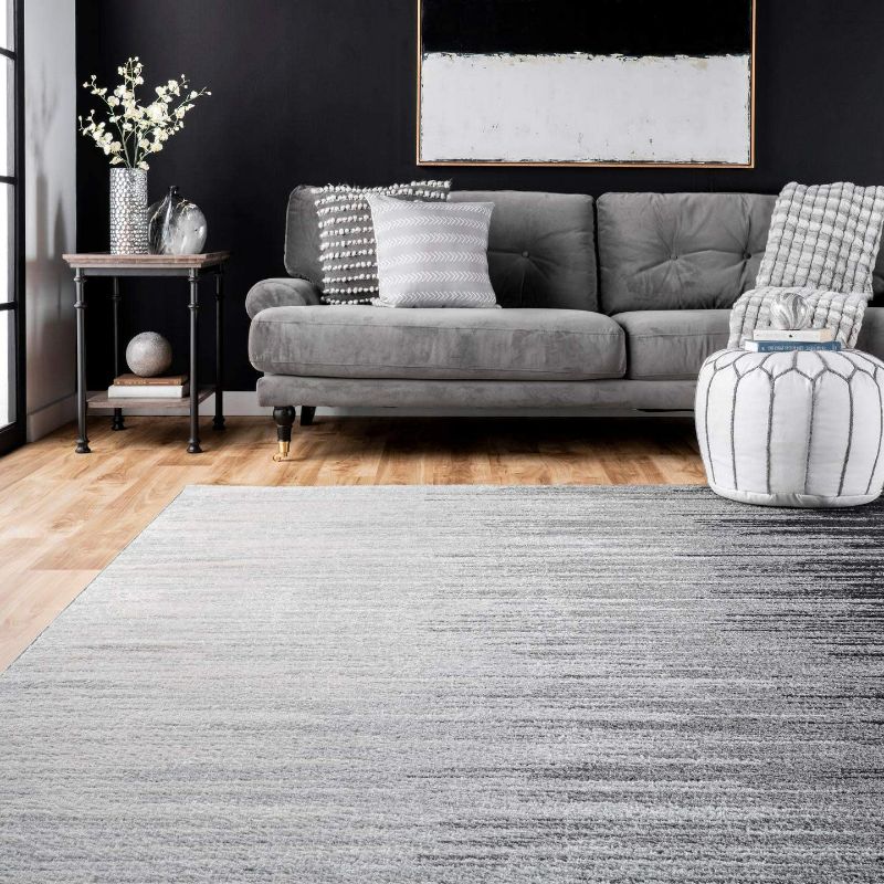 Photo 1 of nuLOOM Lexie Ombre Area Rug, 8' x 10', Black