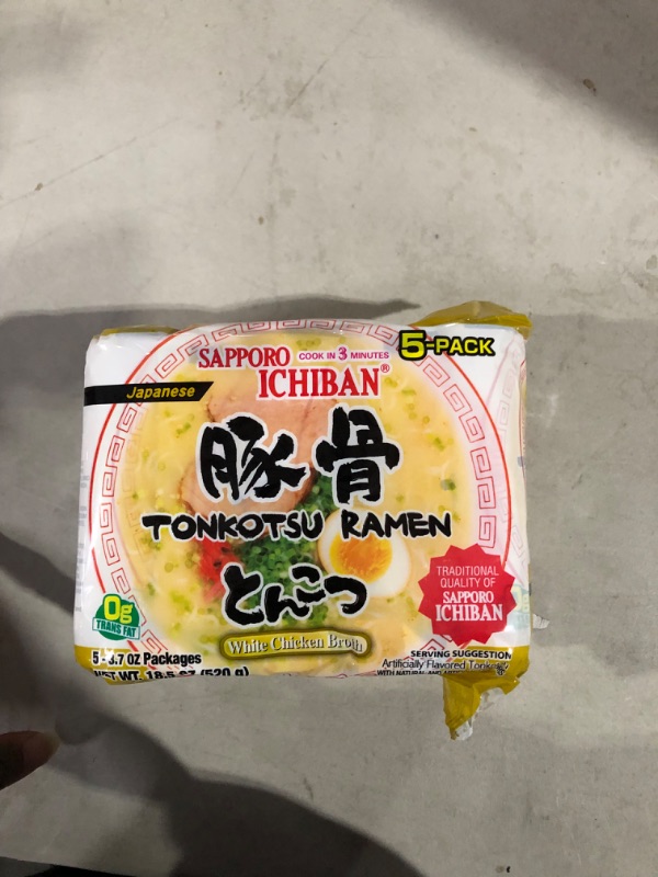 Photo 2 of Sapporo Ichiban White Chicken Broth Japanese Tonkotsu Ramen, 3.7 oz, 5 pack
