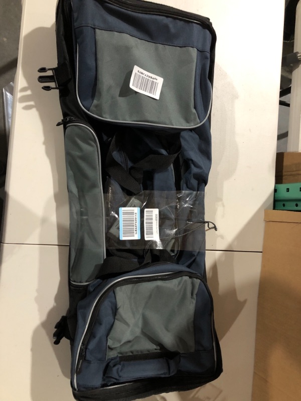 Photo 2 of Travelers Club Adventure Upright Rolling Duffel Bag 36 Inch 119.0L Navy/Black