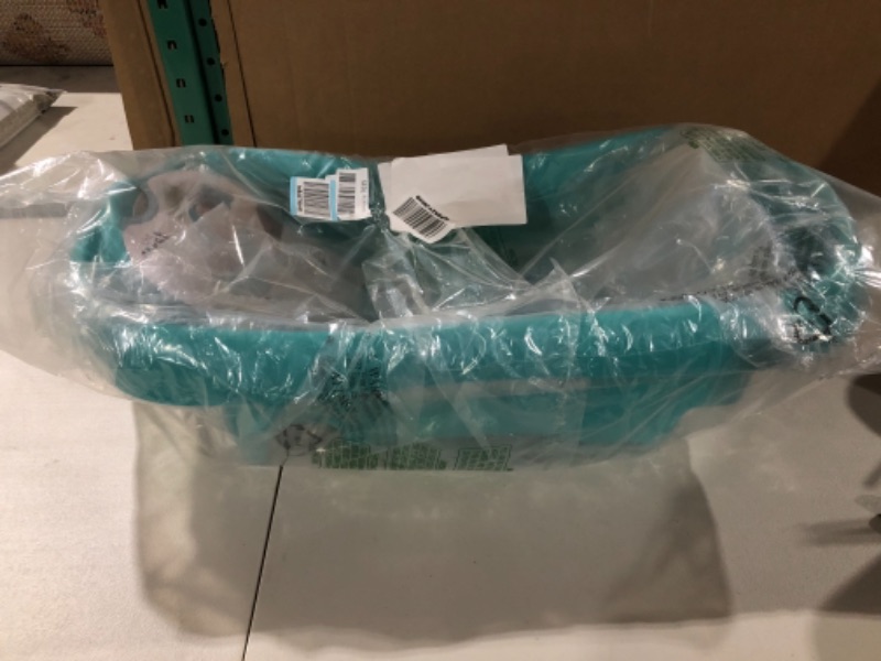 Photo 2 of The First Years Sure Comfort Deluxe Newborn to Toddler Tub, Teal Aqua