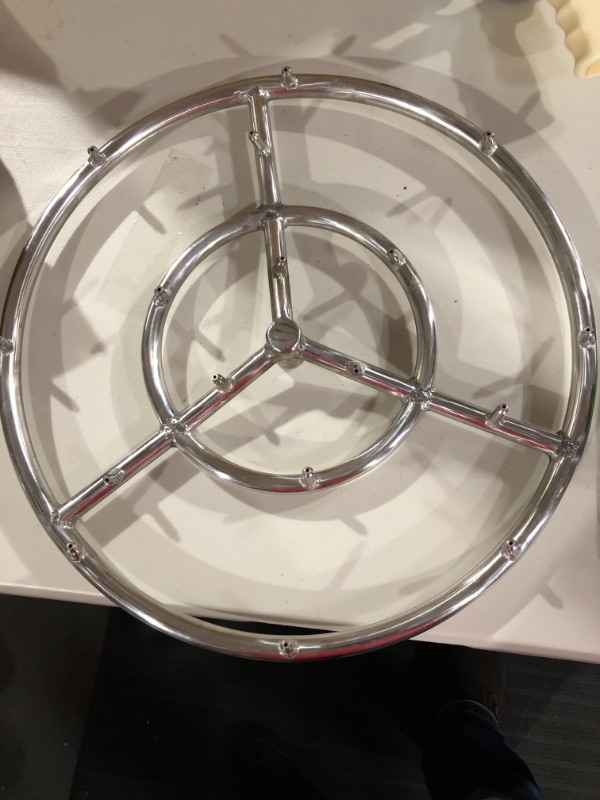 Photo 2 of Skyflame 18 Inch Round Stainless Steel Fire Pit Jet Burner Ring - High Flame 18" Jet Burner Ring