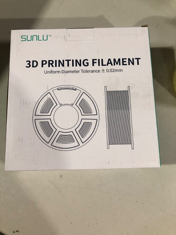 Photo 2 of SUNLU 3D Printer Filament, Neatly Wound PLA Meta Filament 1.75mm, Toughness, Highly Fluid, Fast Printing for 3D Printer, Dimensional Accuracy +/- 0.02 mm (2.2lbs), 330 Meters, 1 KG Spool, Black
