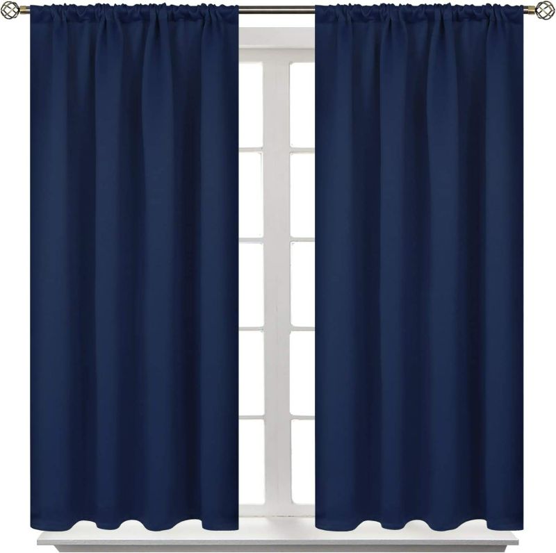 Photo 1 of BGment Rod Pocket Blackout Curtains for Bedroom - Thermal Insulated Room Darkening Curtain for Living Room 