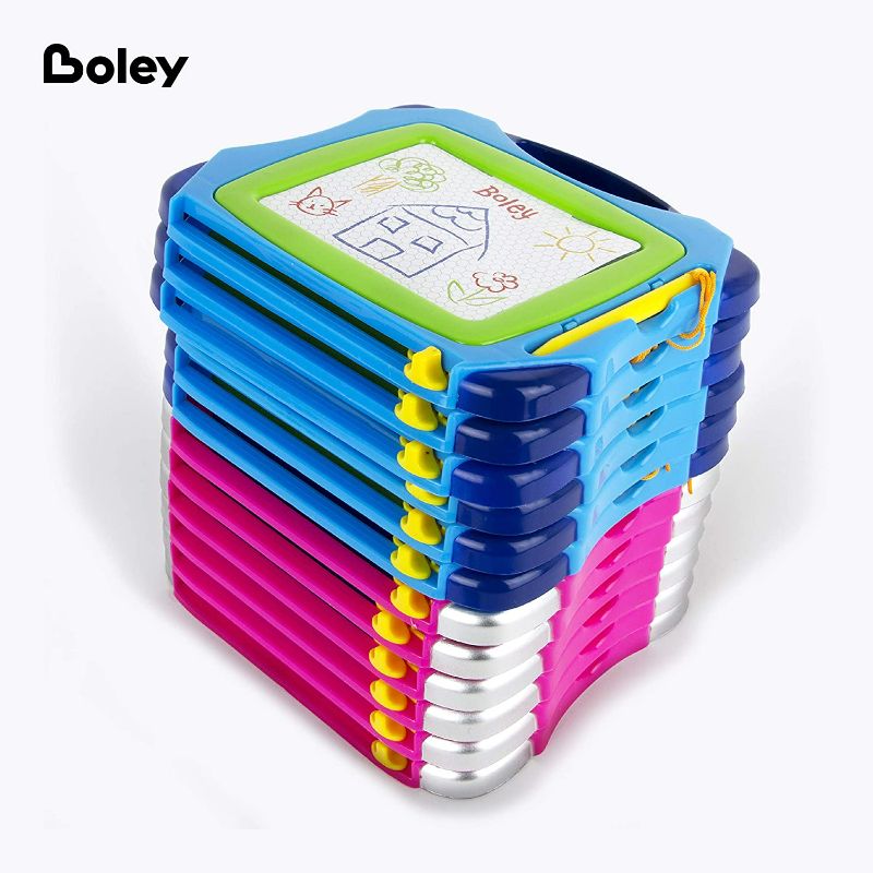 Photo 1 of Boley Magic Color Doodle Boards - 8 Pack Magnetic Drawing Board Set