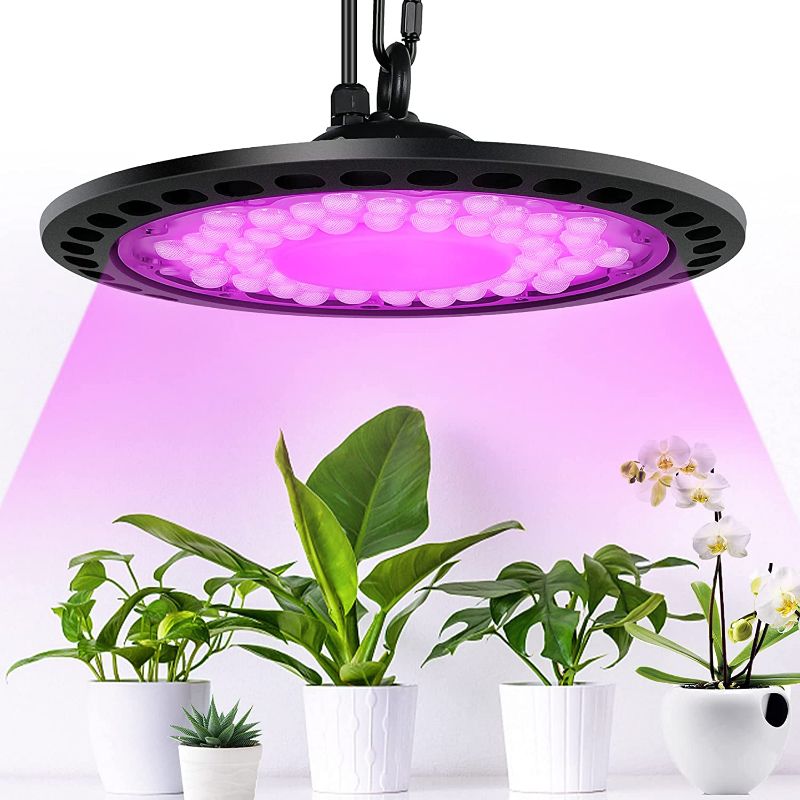 Photo 1 of Pysac Grow Lights for Indoor Plants- 1800k Full Spectrum Outdoor Hanging Growing Lamp with UV Red Purple LEDs for House Garden