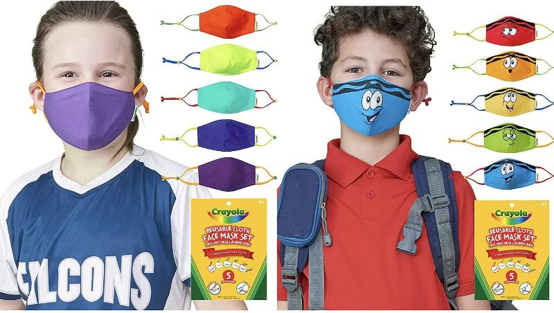 Photo 1 of 
Crayola Kids Face Mask Set - Reusable Cloth Face Mask