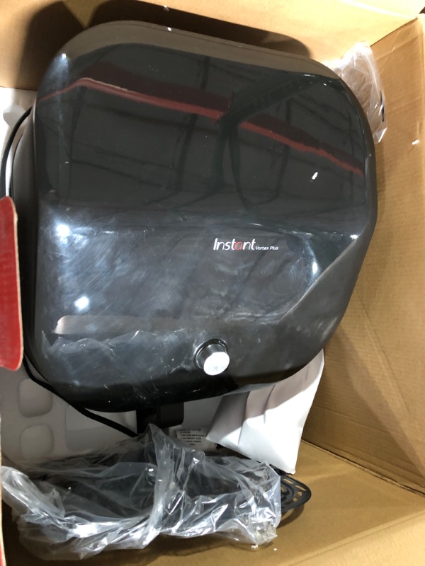 Photo 2 of *SEE NOTE* Instant Vortex Plus 6-Quart Air Fryer Oven, From the Makers of Instant Pot with ClearCook Cooking Window, Digital Touchscreen, App with over 100 Recipes, Single Basket, Black 6QT Vortex Plus