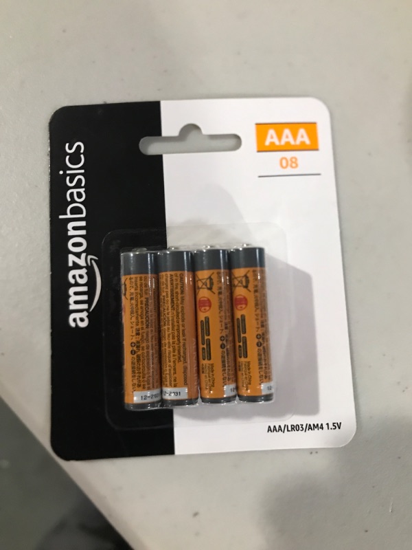 Photo 2 of Amazon Basics 8 Pack AAA High-Performance Alkaline Batteries, 