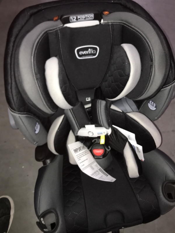 Photo 3 of Evenflo All4One DLX 4-In-1 Convertible Car Seat (Kingsley Black)